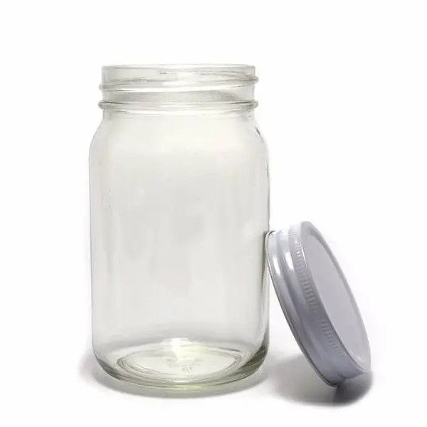 Wholesale 16oz Mason Glass Jar with Black Lid manufacturers and