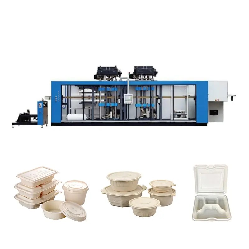 China Top Quality Single Use Plastic Thermoforming Machine PLC Pressure Thermoforming Machine