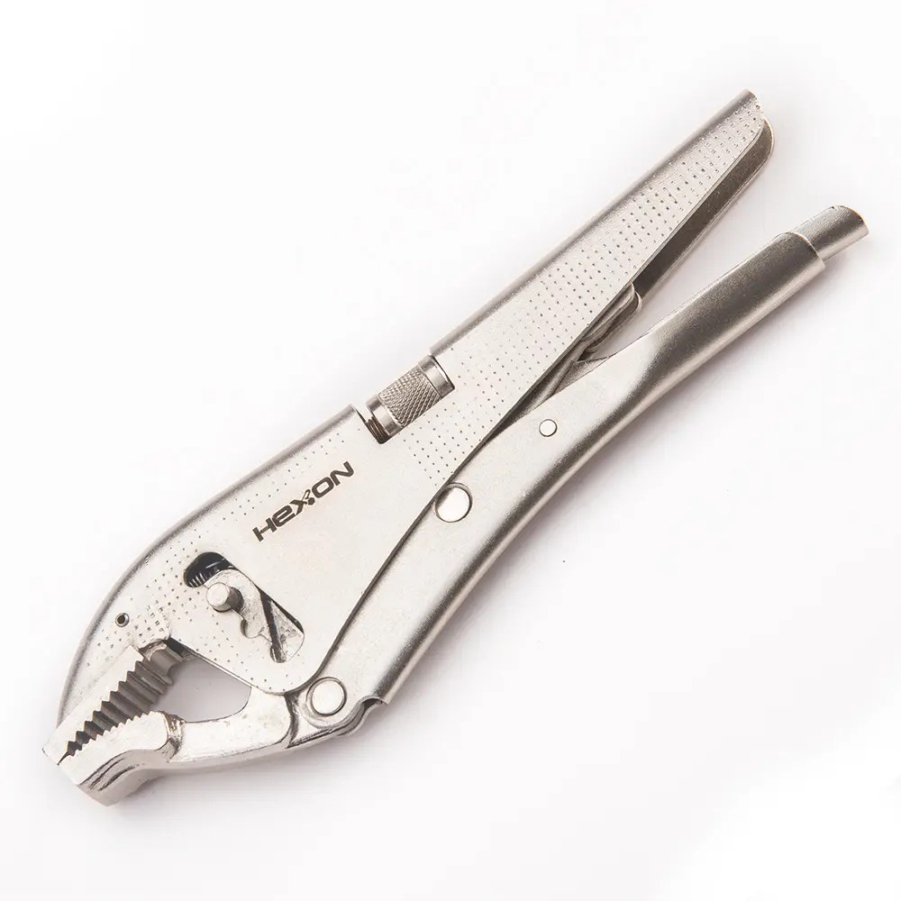 China French Type Wider Open Locking Pliers With Adjustable Jaws