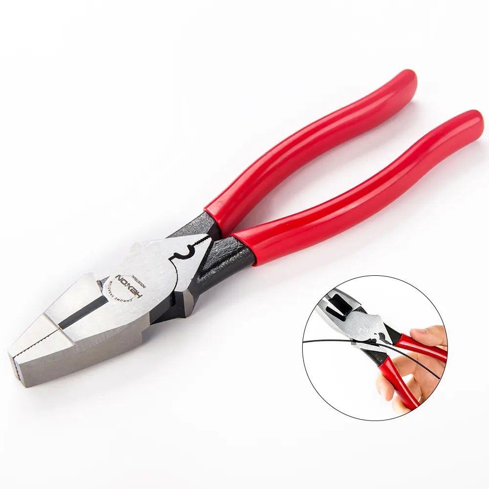 China Professional Lineman’s Plier With Fish Tape Pulling And Crimping