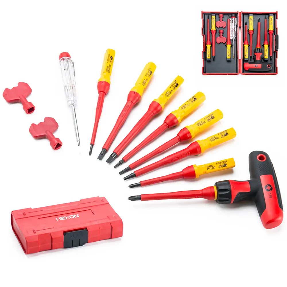China 13PCS Electrician VDE Insulating Screwdriver And Key Lock Wrench