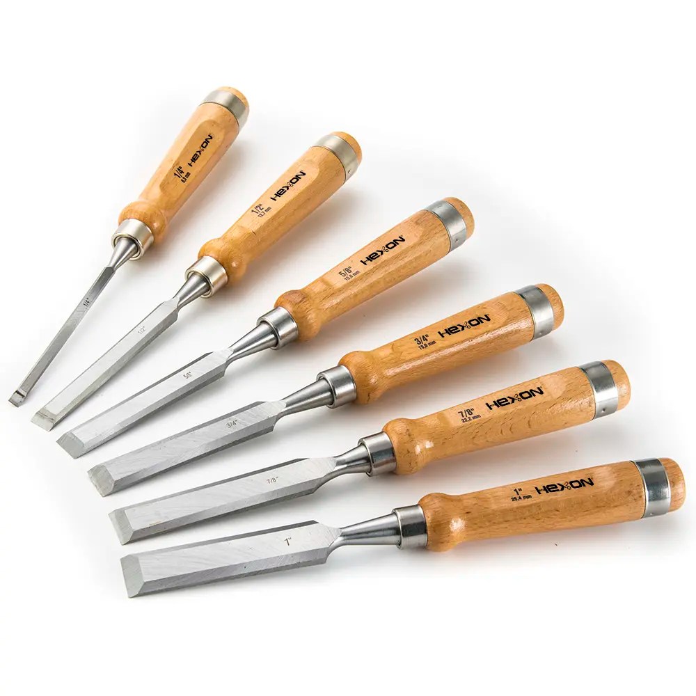 China Wood Carving Chisel Set With Wooden Handle Manufacturer and