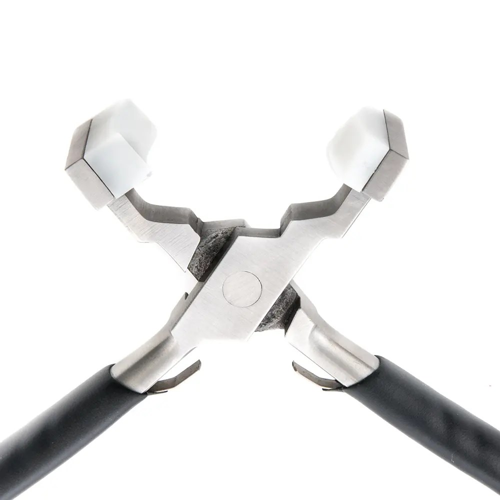 China Wire Ring Forming Bending Jewelry Making Pliers With Nylon Jaws