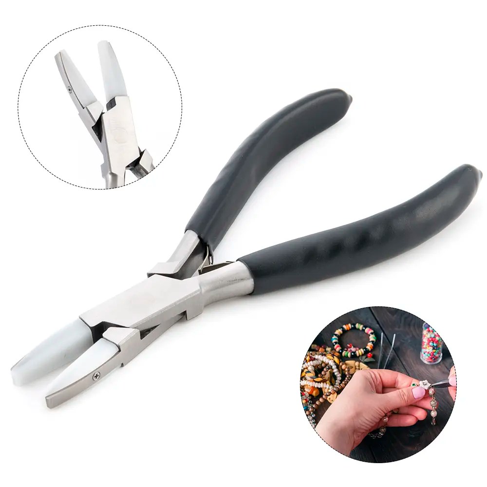 China Nylon Jaws Flat Nose Plier For Jewelry Making Manufacturer and
