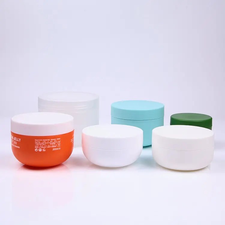 120ml 200ml 240ml 300 ml 500ml Oval shape matte surface PP plastic hair