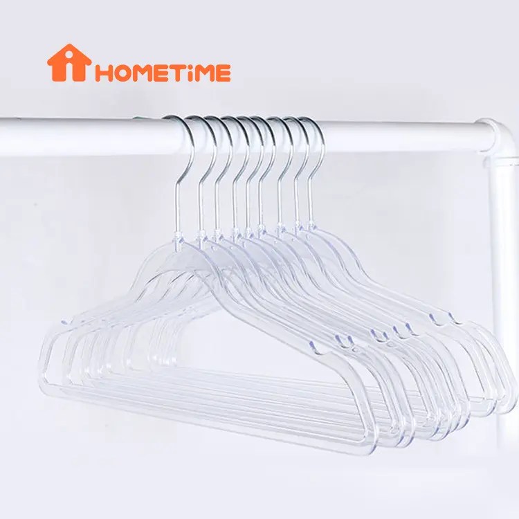 China Plastic hanger supplier space saving golden glitter clothes