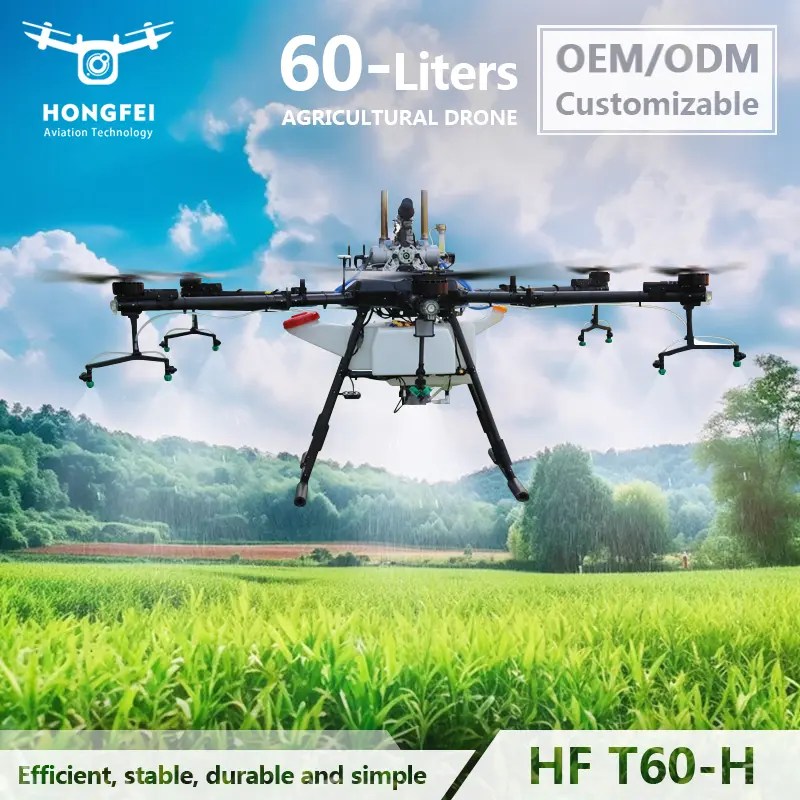 New 60L Payload Crop Spraying Drone 6Axis Agricultural Drones for Sale