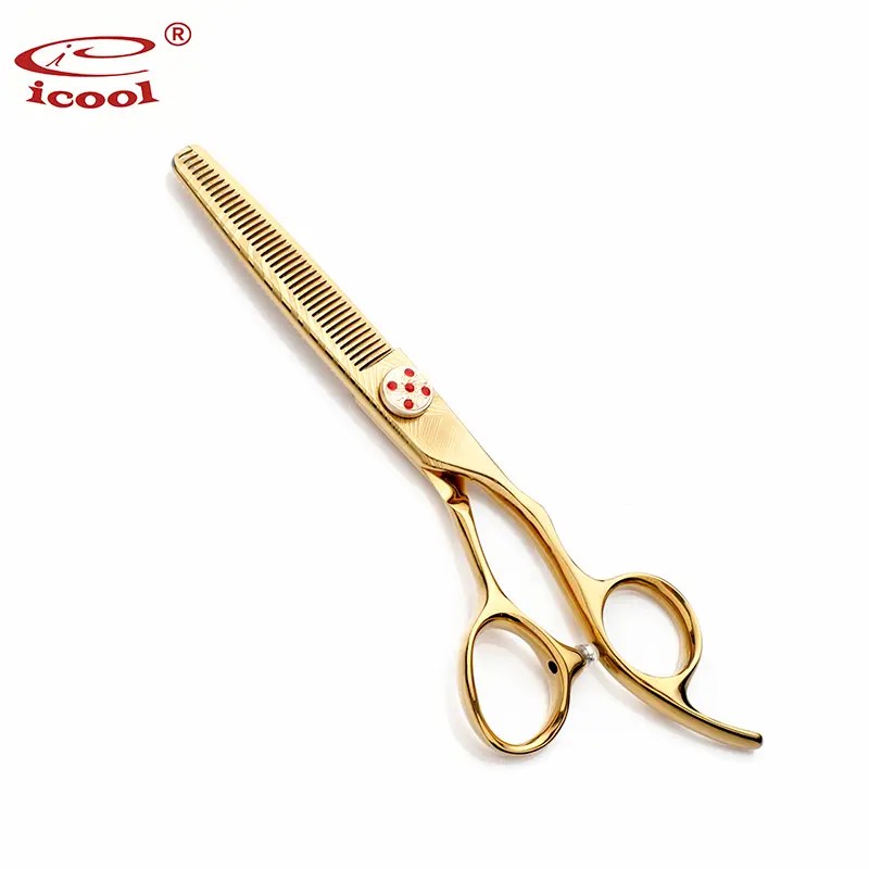 Wholesale Gold Engraved Barber Scissors Hair Cutting Scissors Set