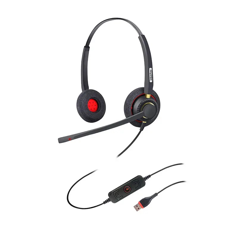 China Noise Cancelling Headset with Microphone for Office Contact