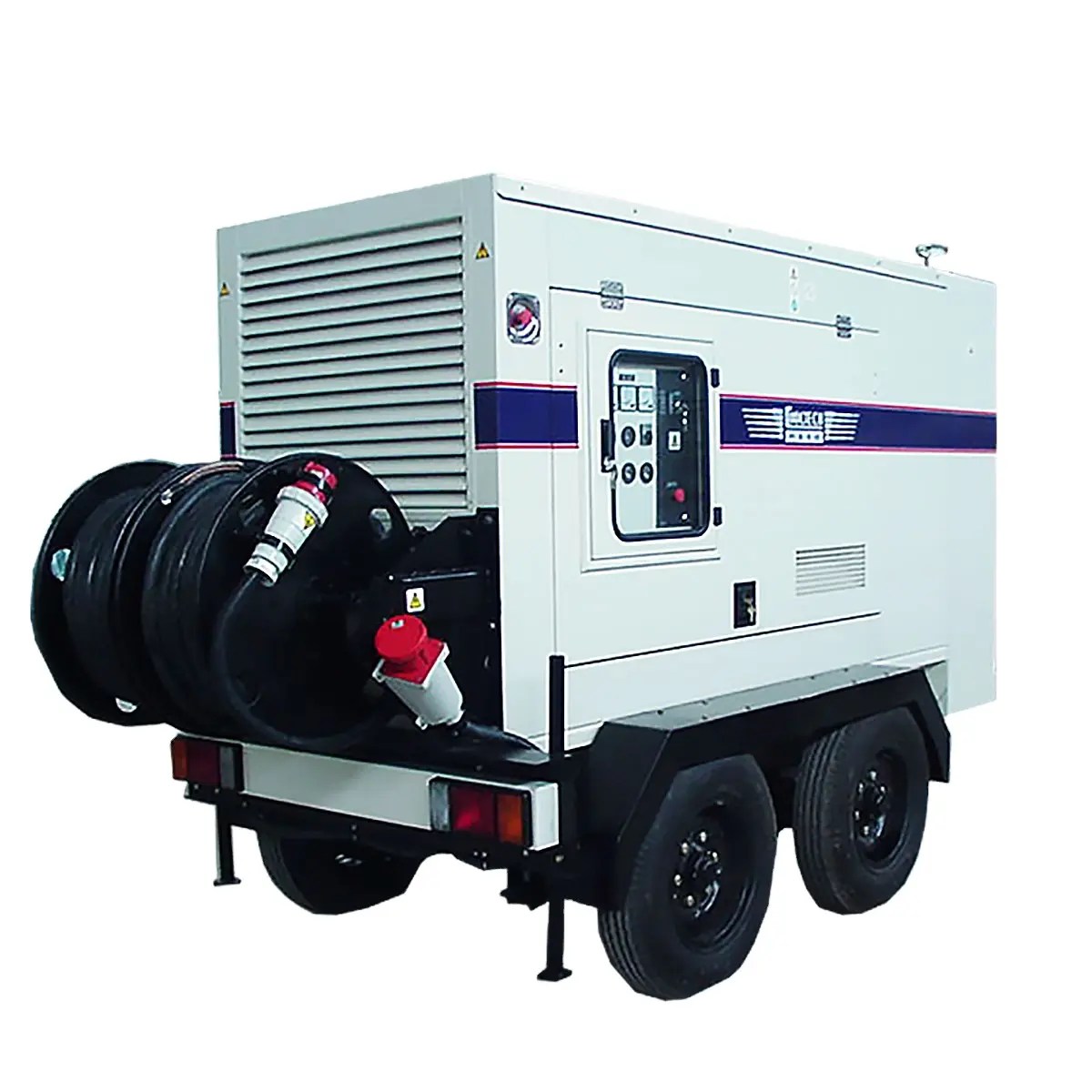 OEM 250KW/313KVA mobile trailer diesel generator silent waterproof