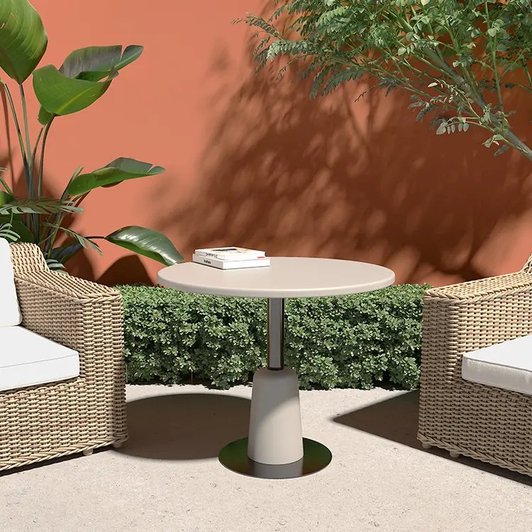Wholesale concrete base outdoor Round concrete coffee table