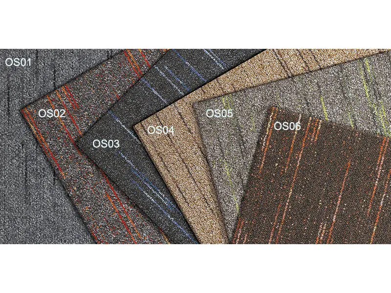 China Carpet Tiles Commercial Design Nylon GraphicOld Town Sunshine