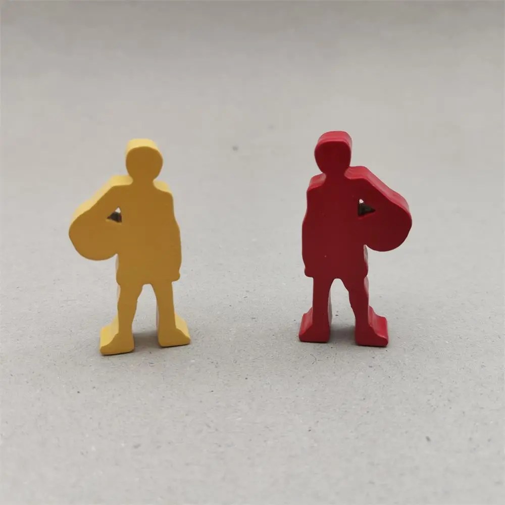 Wholesale custom board game pieces wooden meeple wood bits decoratio