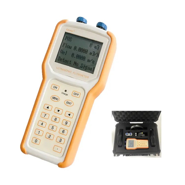 Best DN200 Clamp On Sensor Ultrasonic Flow Meter Handheld Battery