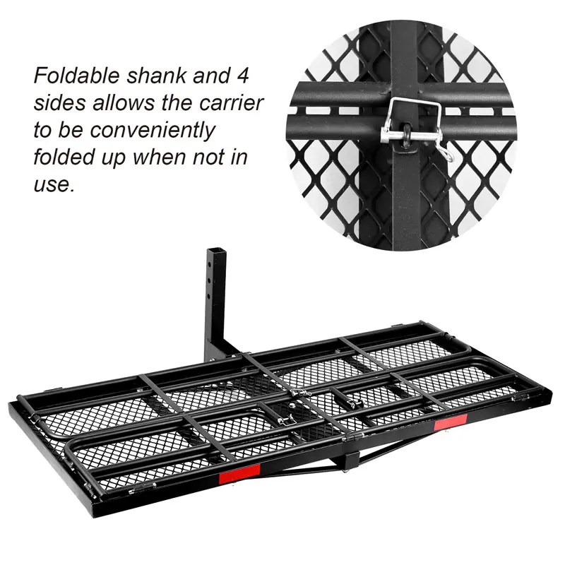 Wholesale 59”x24”x14” Foldable Hitch Mount Cargo Basket for Trailer