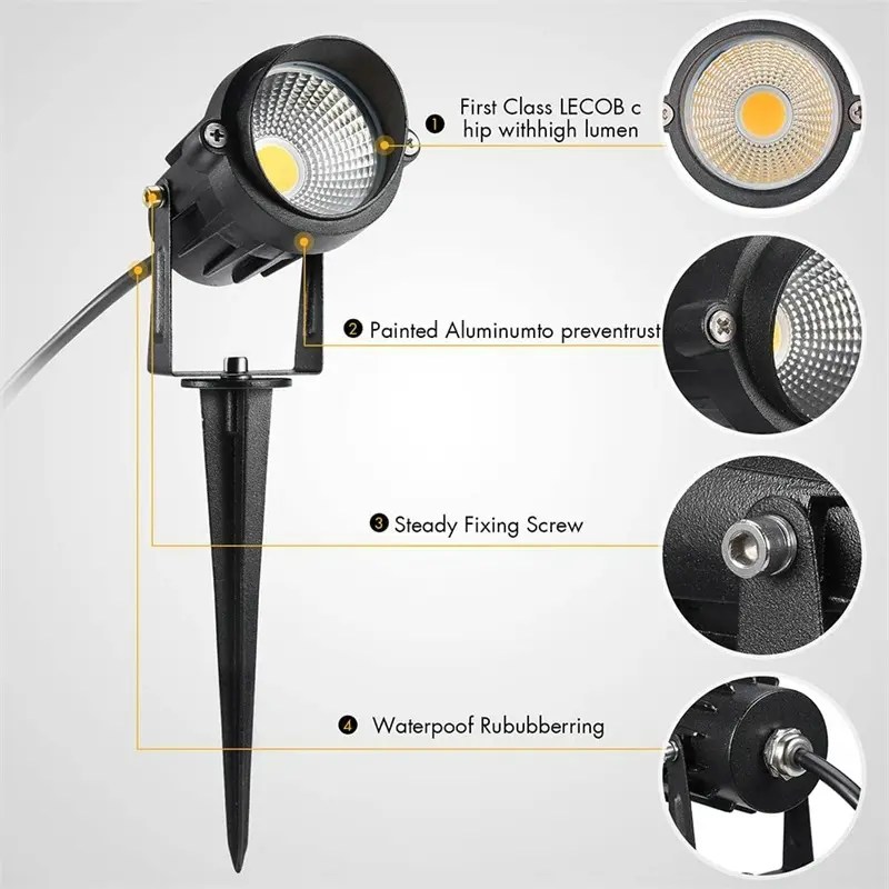 China LED High Voltage Landscape Lights Outdoor Waterproof Manufacturer