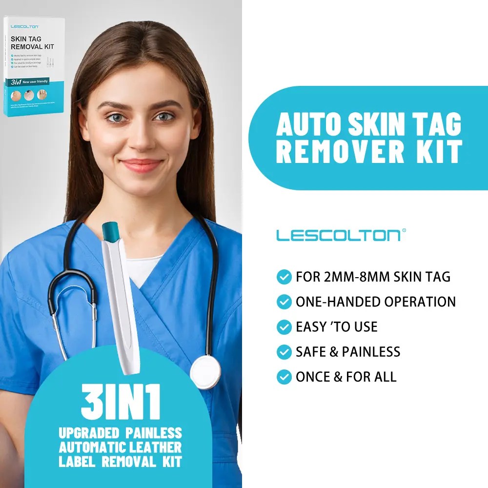 LSD826 3 in 1 Skin Tag Removal kit 3 Size Skin Tag Removal Pen Auto