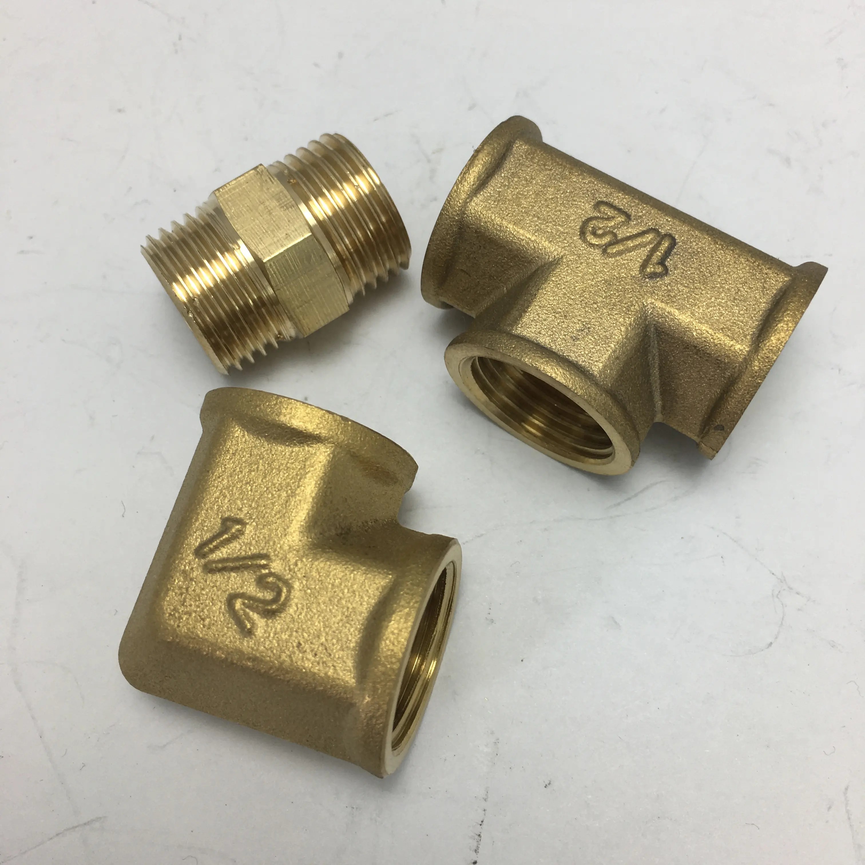 China All Sizes Available Customized Hot Sale Brass Pipe Fittings for