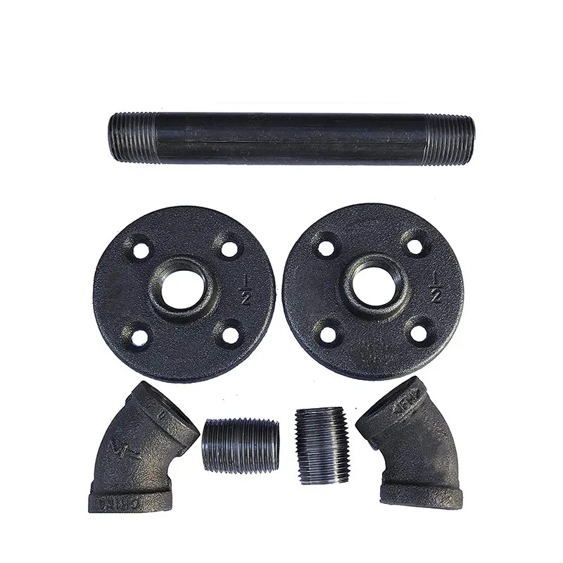 China Male Threaded Tube Furniture Retro Style Pipe shelf bracket