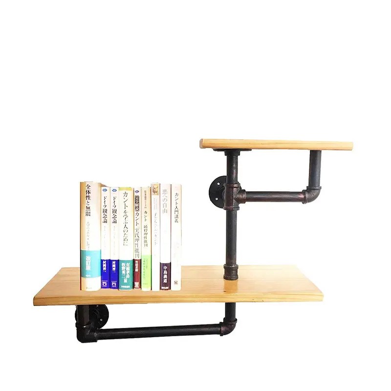 China Factory directly Gas Pipe Shelves Pipe shelf bracket black pipe fittings Wall Hardware
