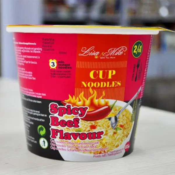 China China Supplier Glass Noodles Fried Instant Big Cup Soup Noodles