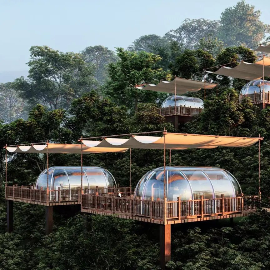 Wholesale 35㎡ 8.5M Long Best Dome Housing Manufacturer and Supplier