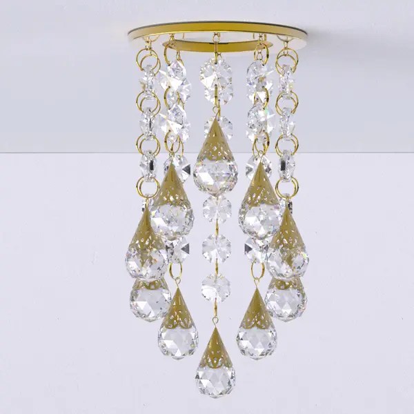 Wholesale decoration crystal glass bead hanging lamp living room
