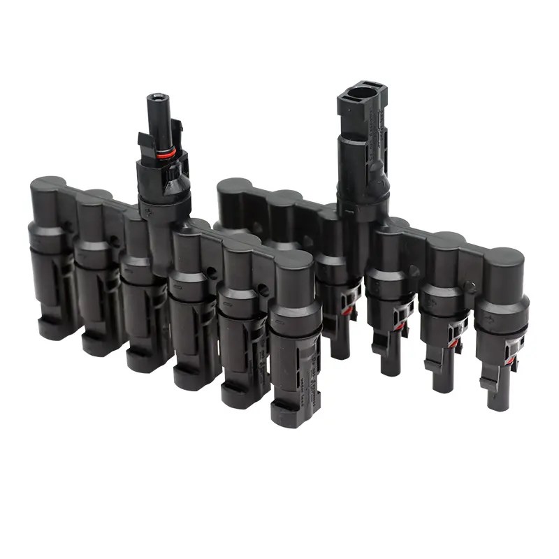 Wholesale MC4 SOLAR PANEL CONNECTOR T BRANCH 3/4/5/6 IN 1 OUT