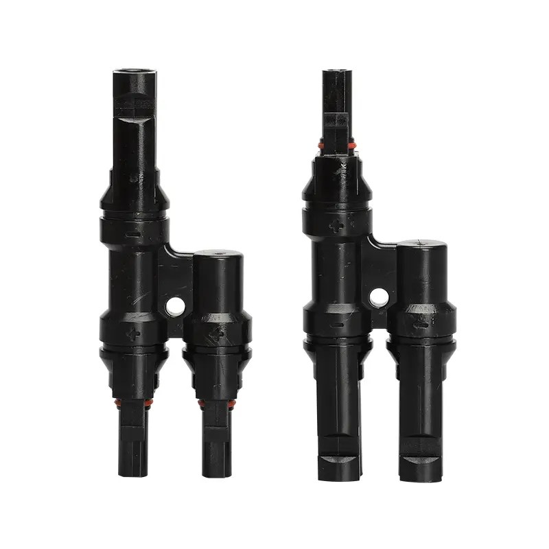 Wholesale MC4 solar panel connector T branch 2 in 1 out Manufacturer