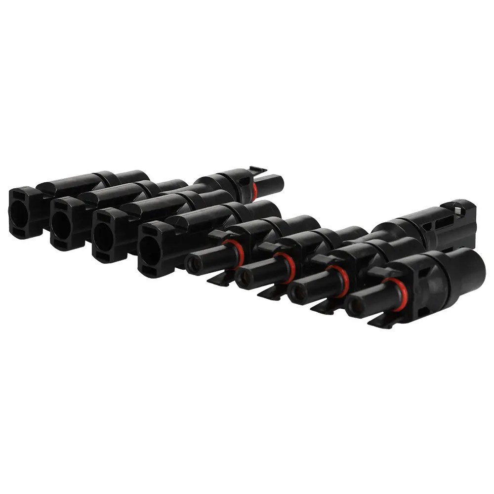 Wholesale MC4 SOLAR PANEL CONNECTOR T BRANCH 3/4/5/6 IN 1 OUT