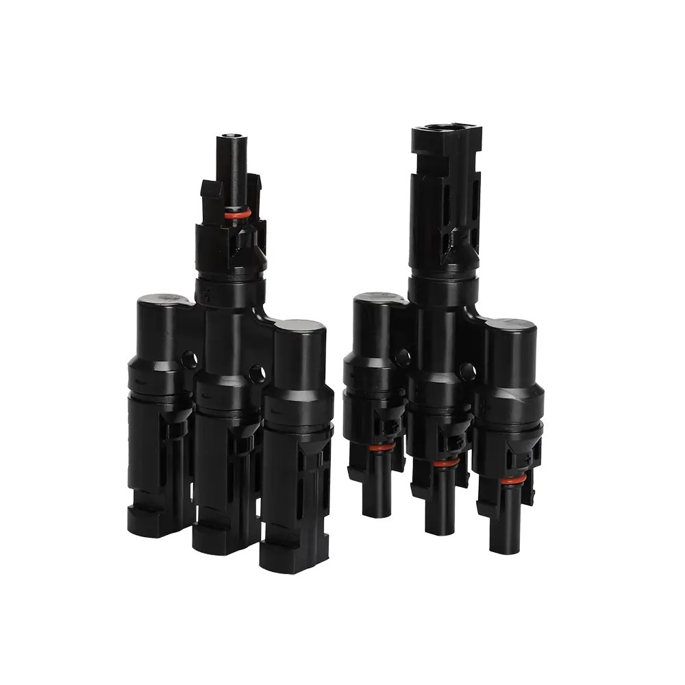 Wholesale MC4 SOLAR PANEL CONNECTOR T BRANCH 3/4/5/6 IN 1 OUT