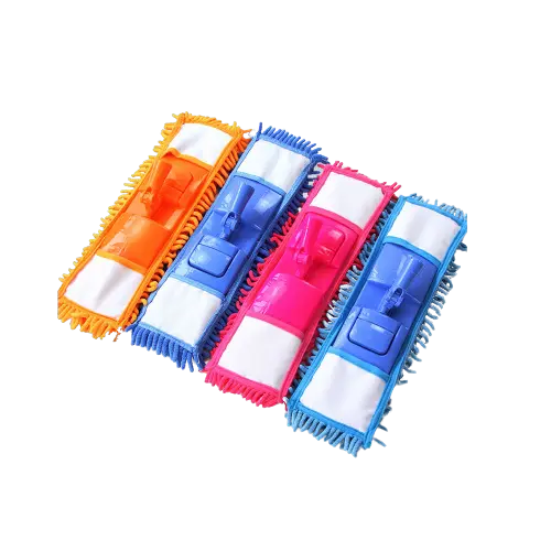 China Flat Mop,Flat Dust Cleaning Mop with 4 colors chosing Microfiber