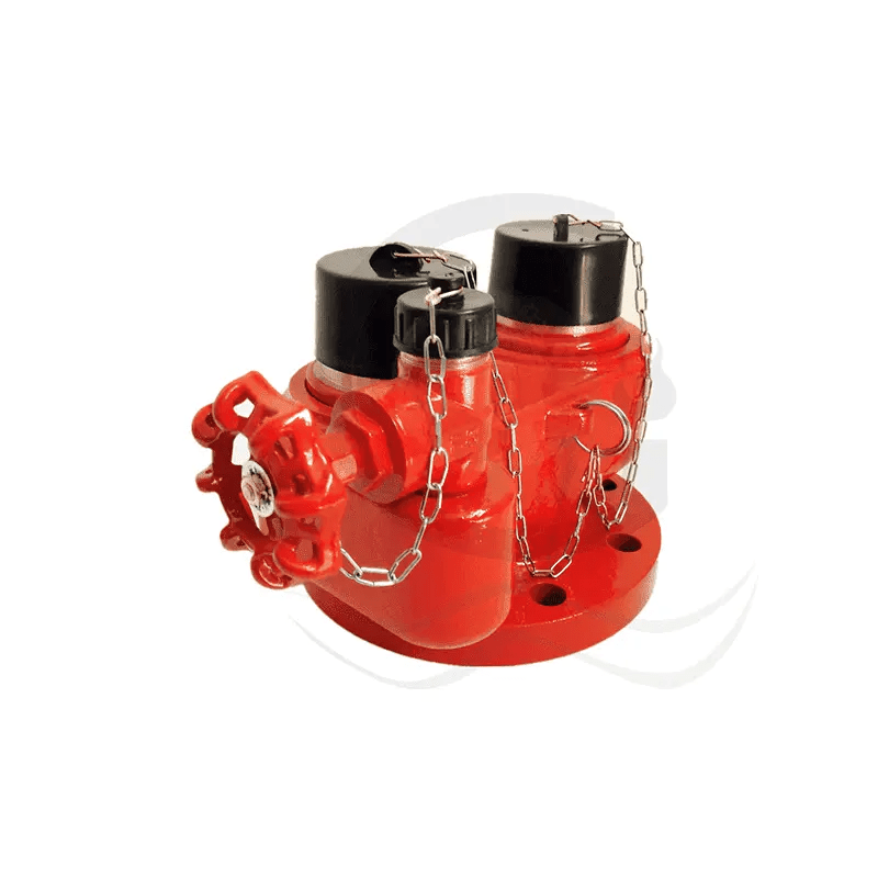 China OEM manufacturer Oblique Flange Landing Valve 2 way breeching