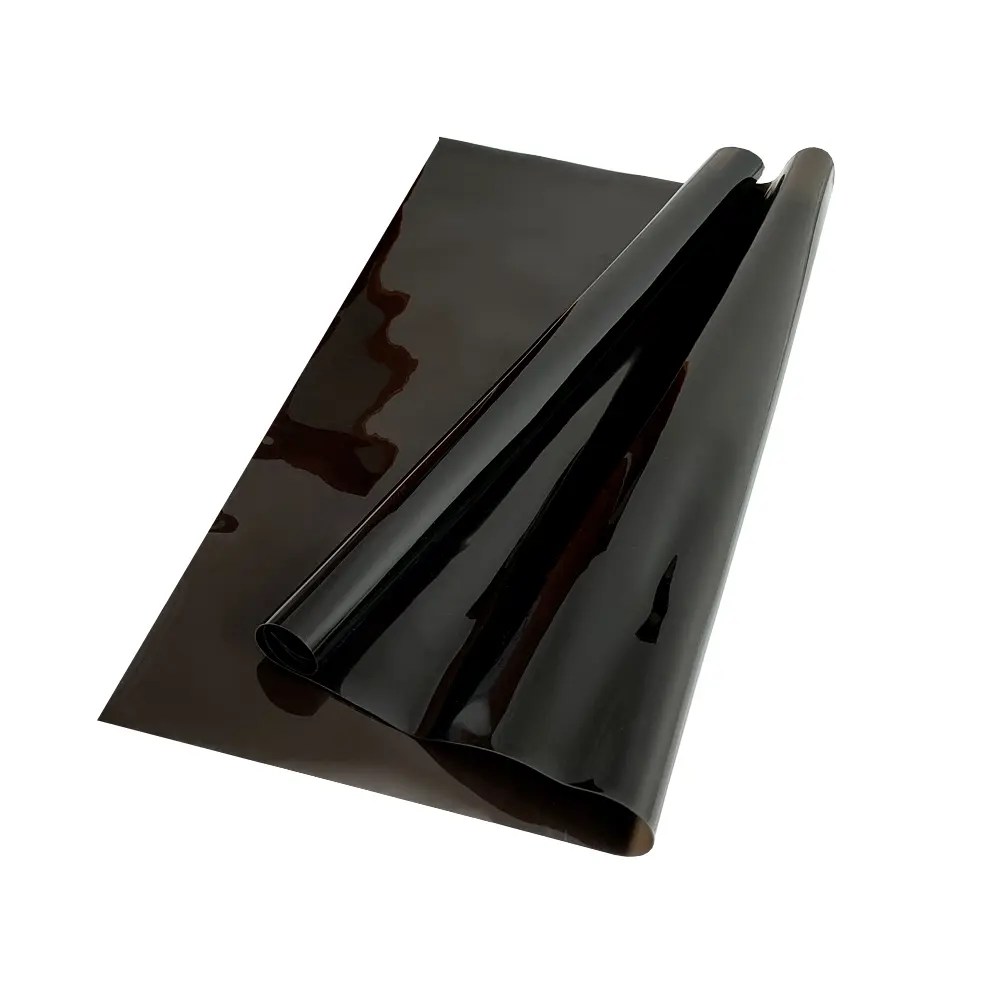 China Plastic glossy shiny black pvc sheet for printing factory and