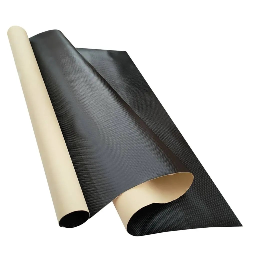 China Selfadhesive waterproof black PVC vinyl mat factory and