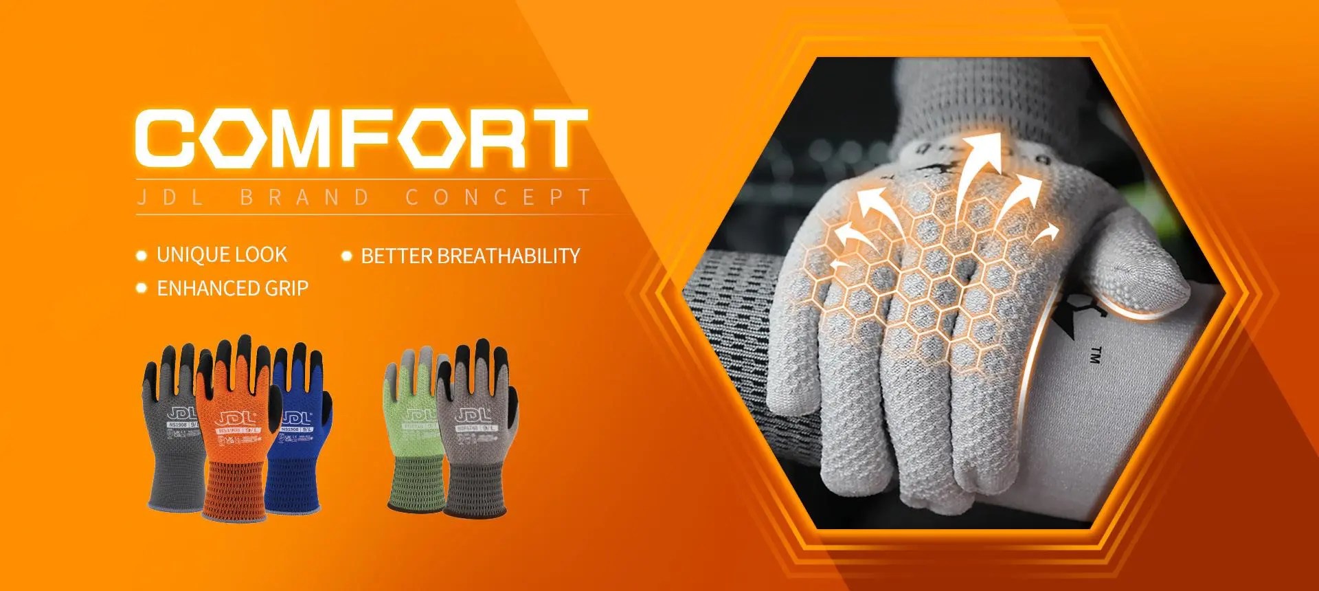 Nitrile Coated Gloves, Latex Coated Gloves, Kid Gloves JDL