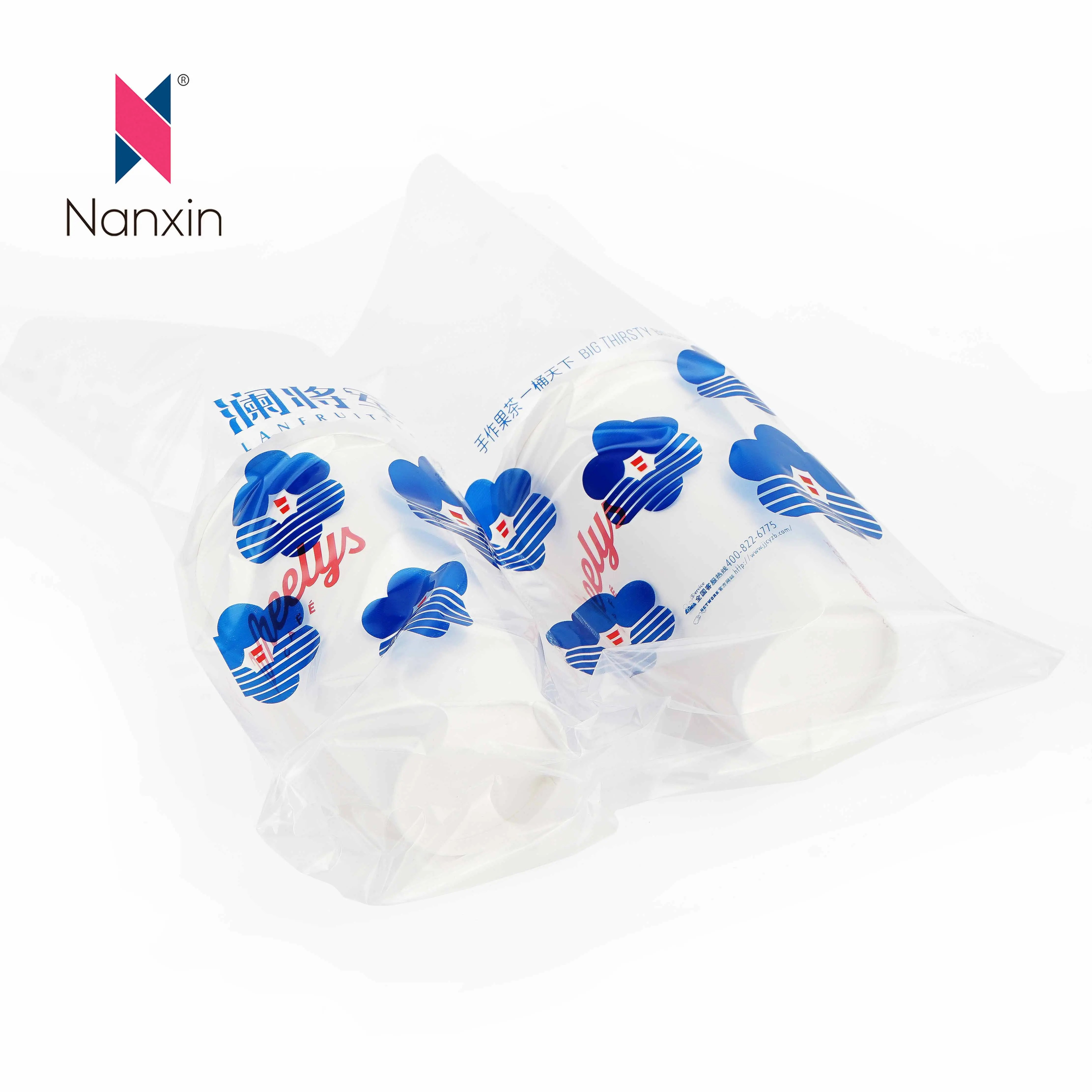 China Clear Takeaway Food Plastic Carrier Transparent Coffee Milk Tea