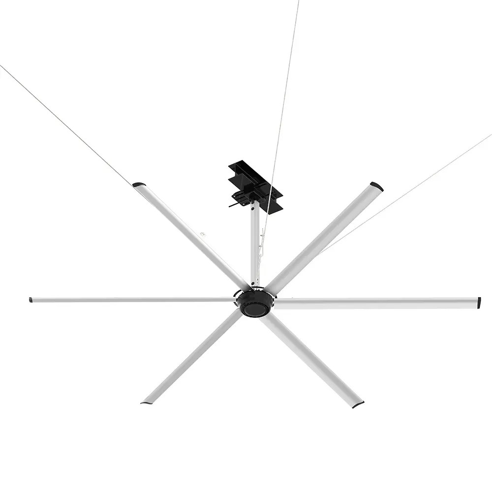 China 14 ft HVLS Ceiling Fan 133,900CFM PMSM Commercial Large Cooling