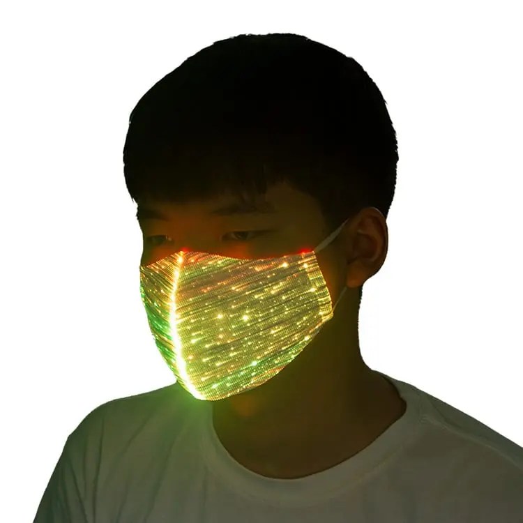 China Luminous Fiber optic Rave Mask factory and manufacturers Daishing