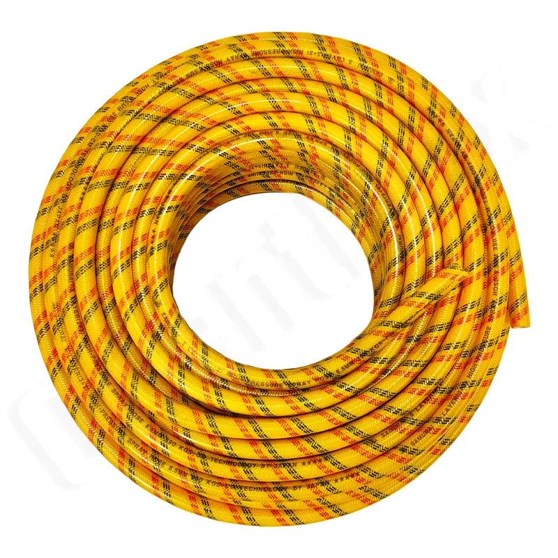 China PVC Spray Hose 3 Layer 5 Layer Cotton Braid Chemical Resistant