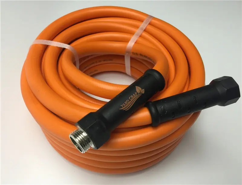 China PVC Garden Hose Green Orange with Spray Gun And Connectors ထုတ