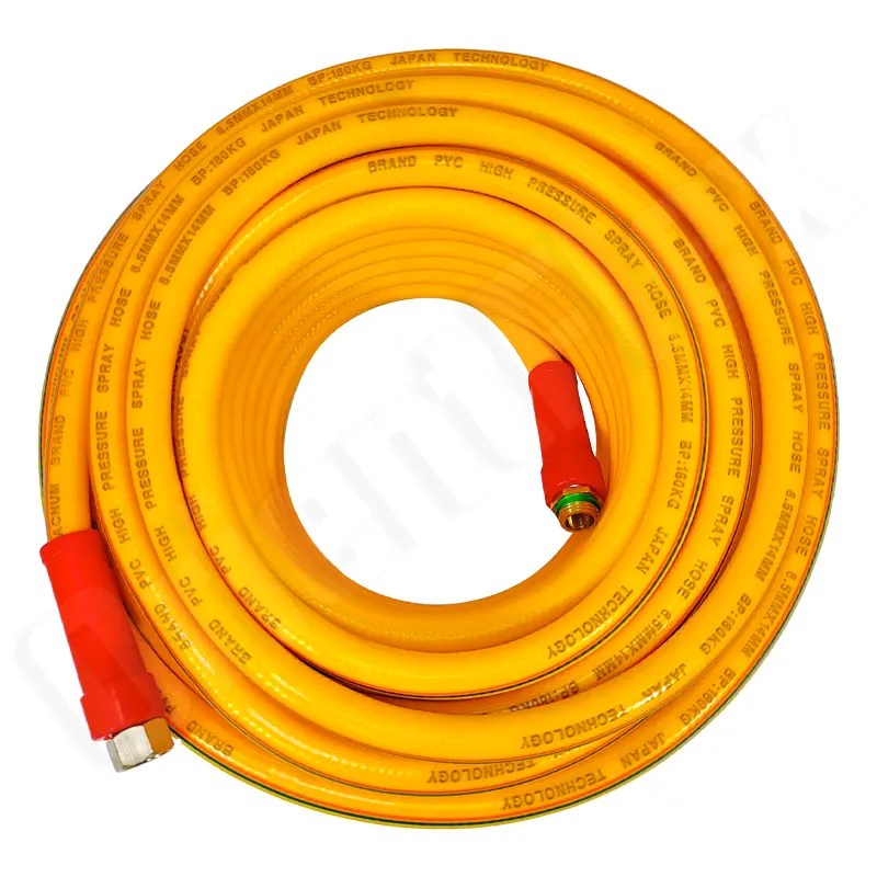 China PVC Spray Hose 3 Layer 5 Layer Cotton Braid Chemical Resistant manufacturers and suppliers
