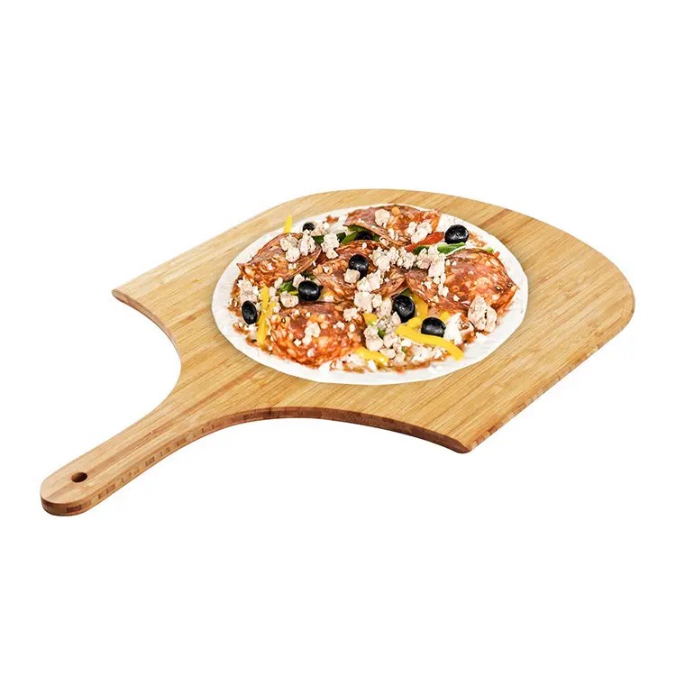 Wholesale 100 Bamboo Wood Pizza Board for Home Bakery Supplier and