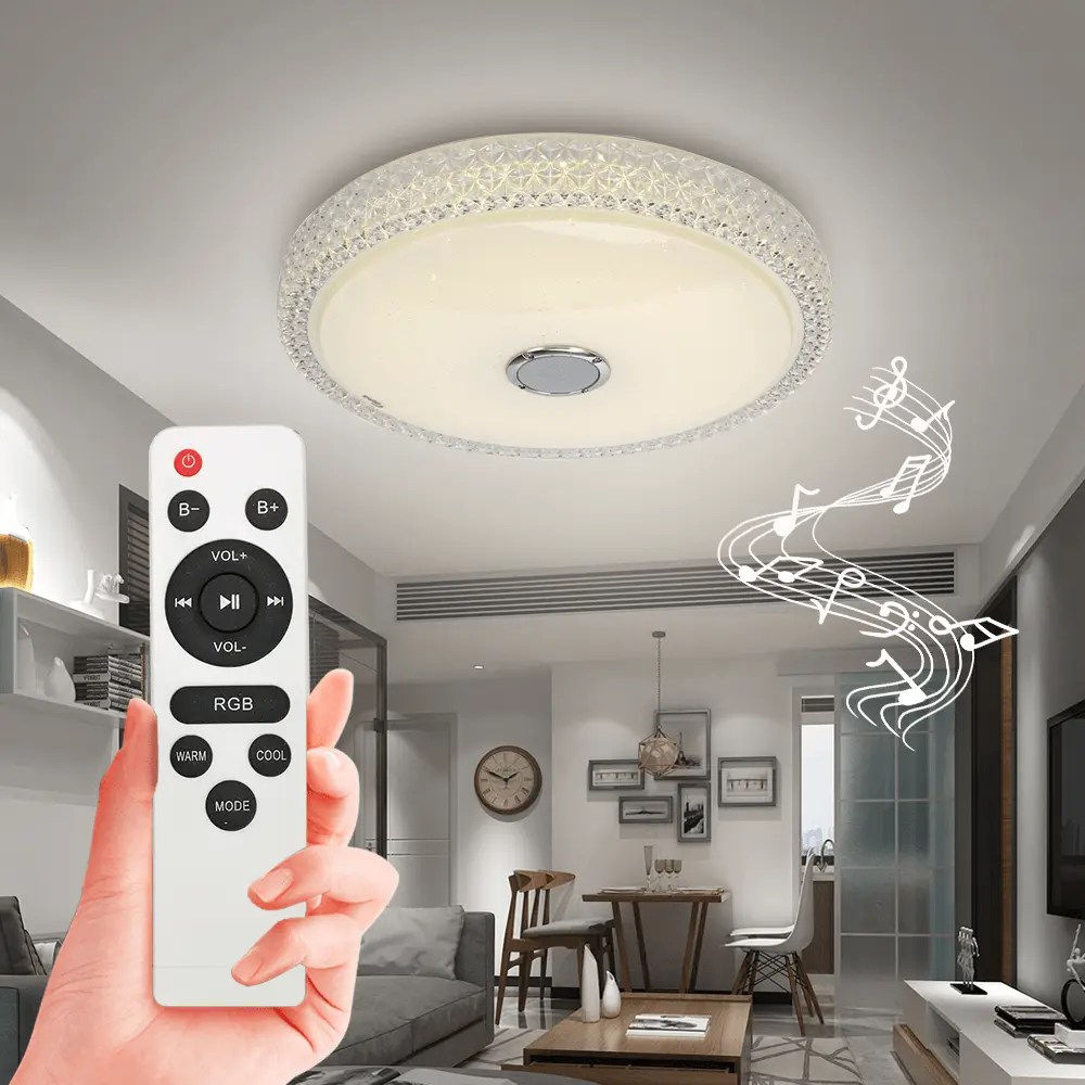 China Dimming Ceiling Light Round Smart Ceiling Light RGB Music Ceiling