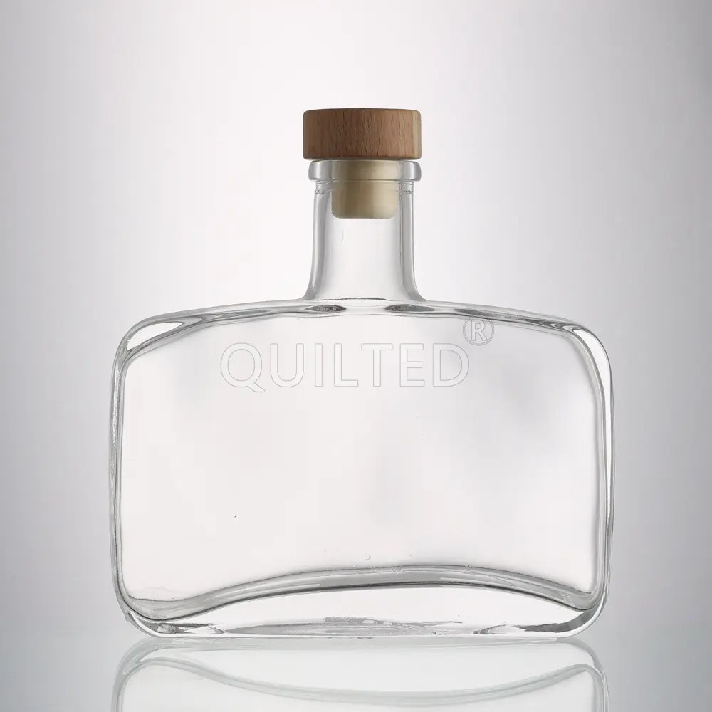 flat glass bottle