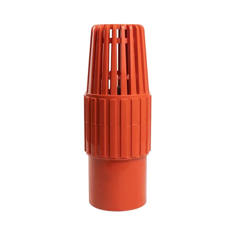 China Competitive Price for Pvc Pipe Fittings Pn16 PVC Foot Valve Red