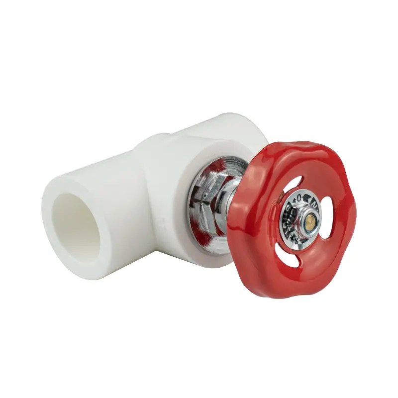 China White color PPR stop valve factory and manufacturers Pntek