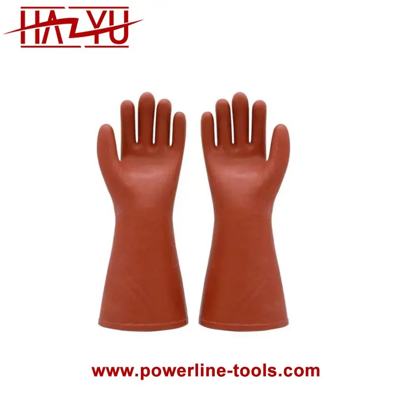 35KV Natural Latex Electrical Insulated Gloves Manufacturer and