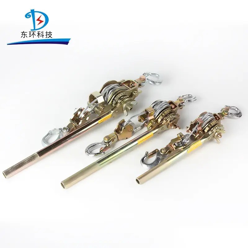 China Lifting Tools Manual Ratchet Wire Rope Tighter Withdrawing hand