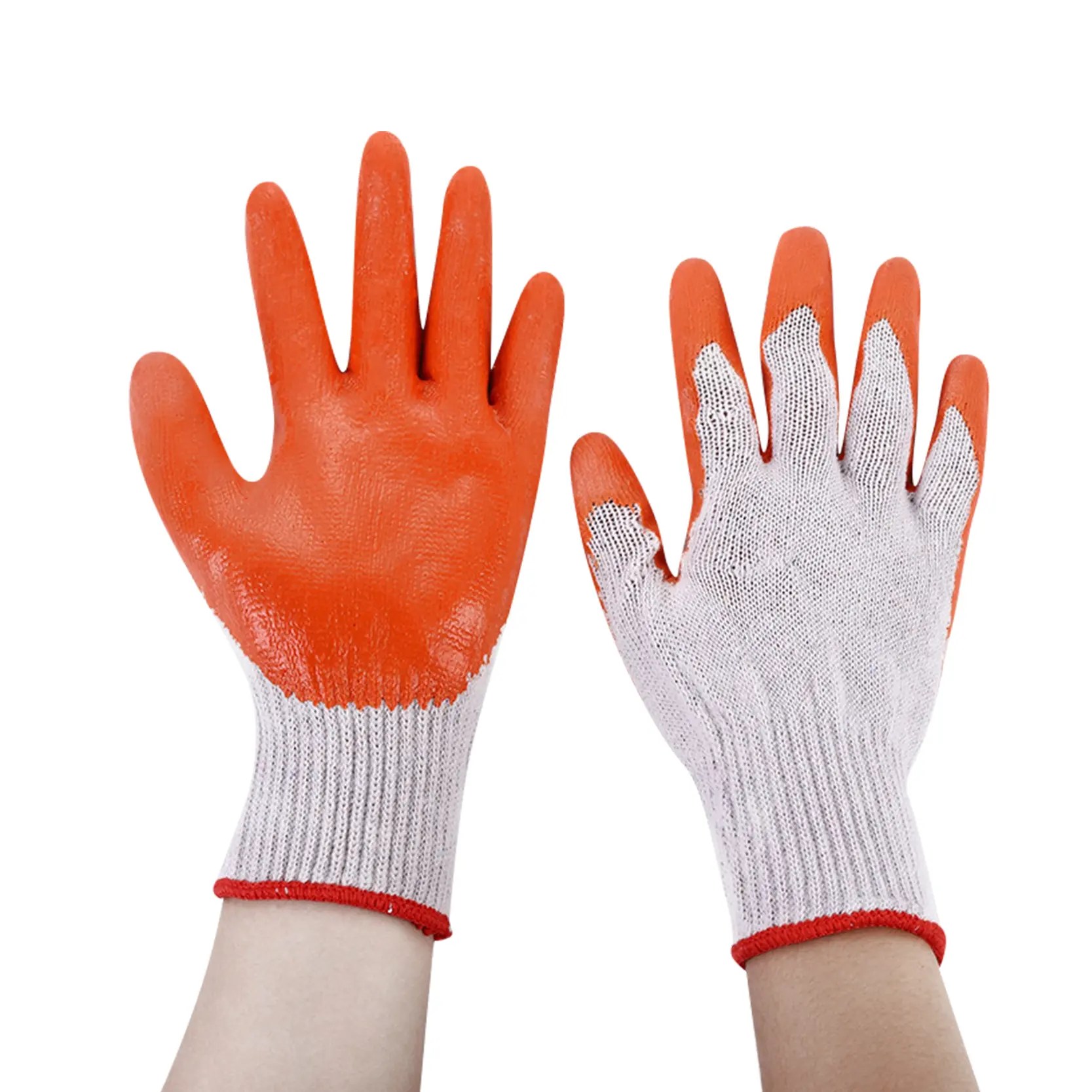 China Rubber Palm Coated Work Gloves Manufacturers and Factory